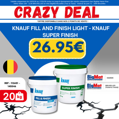 CRAZY DEAL 34 - Envie d’un mur parfaitement préparé et lisse ?  On a ce qu’il te faut !